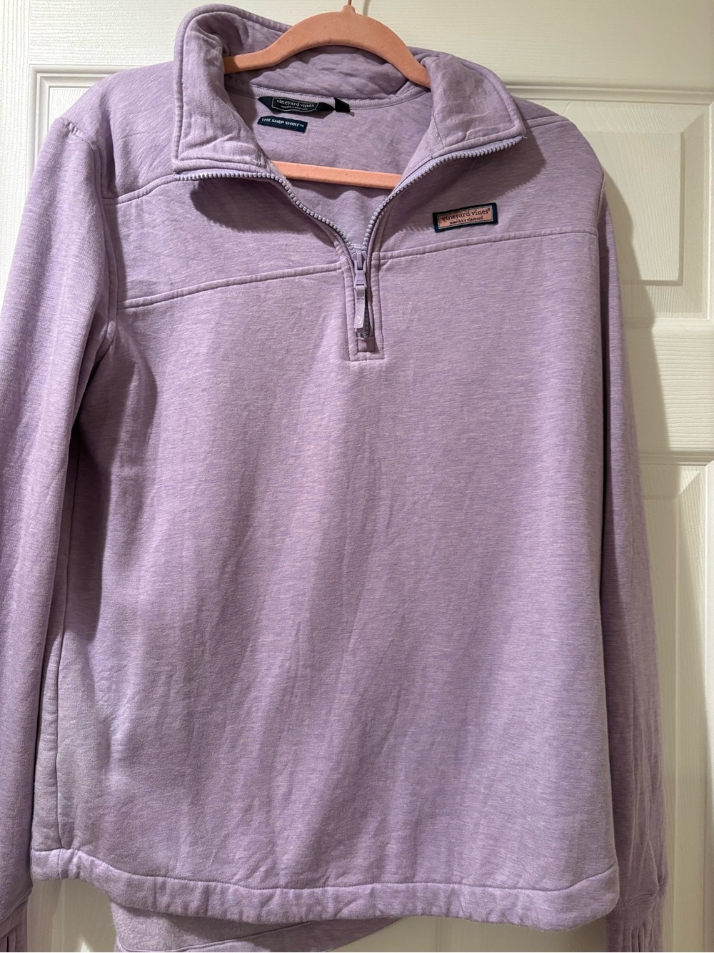 Vineyard Vines Lavender Purple Half-Zip Pullover Sweater